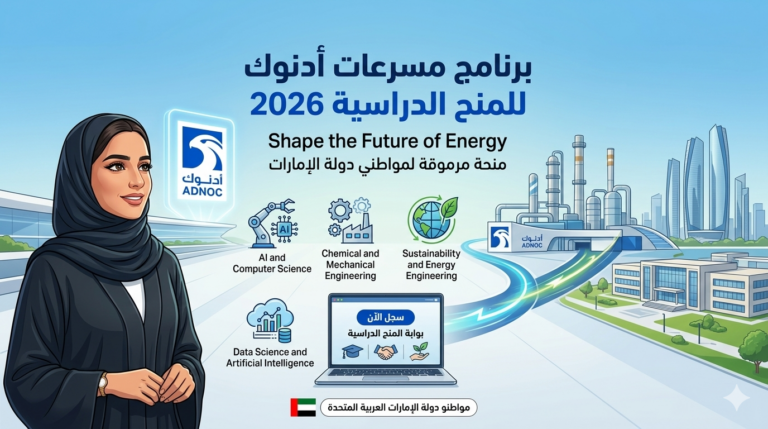 برنامج مسرعات أدنوك للمنح الدراسية 2026 | سجل الآن