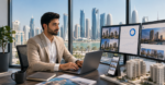 أخصائي تسويق رقمي في الدوحة داخل شركة تطوير عقاري أخصائي تسويق رقمي في الدوحة يدير حسابات التواصل الاجتماعي لشركة عقارية من مكتب حديث